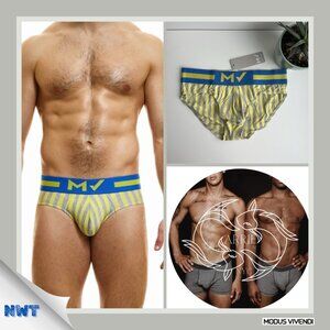 Modus Vivendi - X-Retro Brief - Yellow / Blue (L)